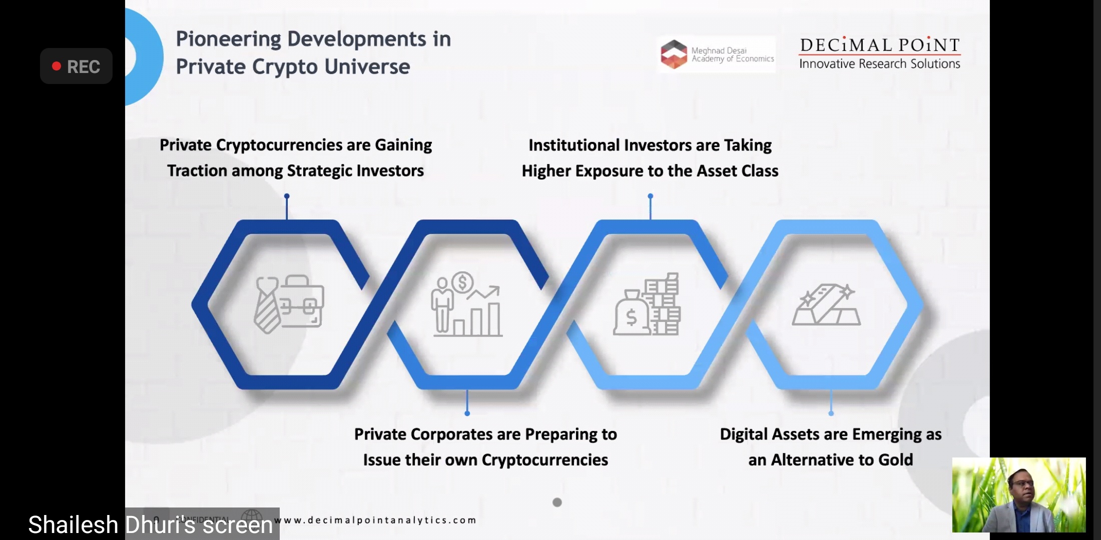 Development of private cryptocurrency
